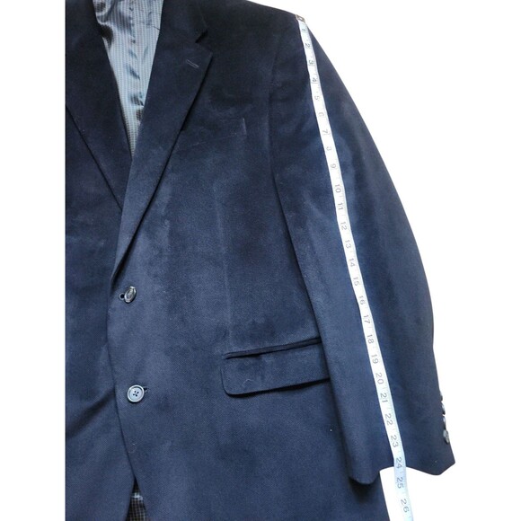 Chaps Fine Gauge Corduroy Blazer Mens 42R Black Academia Preppy Office Old Money - Picture 8 of 8